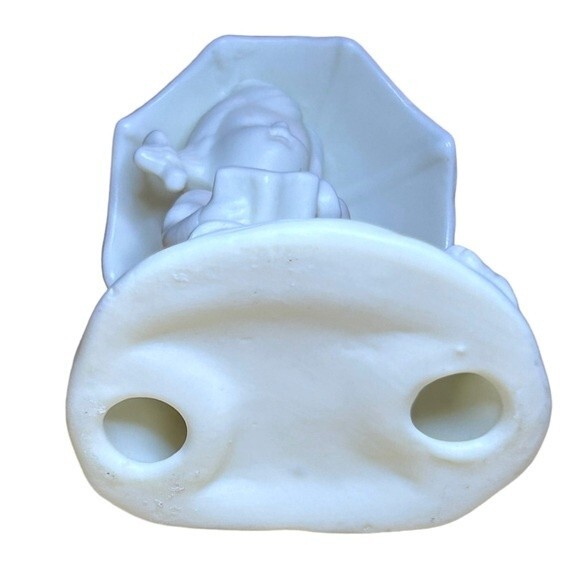 Little Girl with Umbrella + Puppy Dog Reading Book Whimsical Porcelain Figurine - Picture 11 of 11